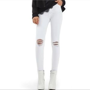 Topshop Jaimie Ripped High Rise Skinny Jeans